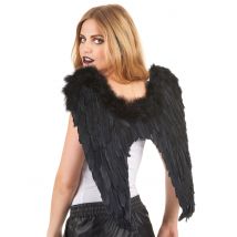 Dämonen Flügel Dunkler Engel schwarz 50x50cm - Thema: Teufel + Dämonen - Schwarz - Größe Einheitsgröße