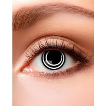Kontaktlinsen Spirale schwarz-weiss - Weiß - Größe Einheitsgröße