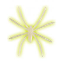 Nachtleuchtende Spinnen 42 Stück weiss 4,5cm - Thema: Spinnen - Neon - Größe Einheitsgröße