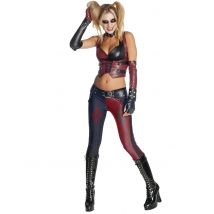 Harley Quinn-Damenkostüm Batman Arkham City rot-schwarz - Thema: Promis + Lizenzen - Schwarz - Größe M