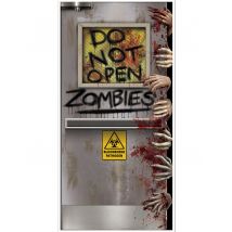 Zombie-Labor Halloween-Türposter Partydeko bunt 76x152cm - Thema: Zombies - Bunt - Größe Einheitsgröße
