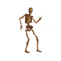 Gelenkiges Skelett im verwesten Zustand Halloween-Deko 180 cm - Thema: Skelette + Sensenmänner - Größe Einheitsgröße