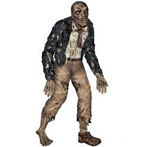 Zombie-Pappfigur als Halloweenaufsteller bunt 180cm - Größe Einheitsgröße