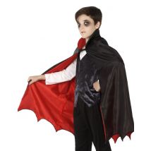 Vampir-Umhang für Kinder Halloween Kostümzubehör schwarz-rot66 cm lang - Thema: Vampire und Fledermäuse - Größe Einheitsgröße