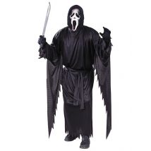 Ghostface Scream Halloween-Herrenkostüm schwarz-weiss - Thema: Promis + Lizenzen - Schwarz - Größe M / L