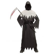 Unheimlicher Ghul Halloween Kinderkostüm Tod schwarz-grau - Schwarz - Größe 146/158 (11-13 Jahre)