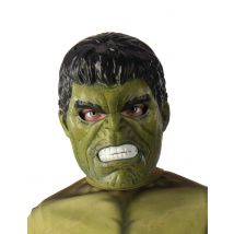 Hulk-Lizenzmaske für Kinder grün-schwarz-weiss - Thema: Superhelden - Grün - Größe Einheitsgröße