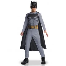 Batman-Kinderkostüm Halloweenkostüm grau-schwarz - Thema: Superhelden - Silber/Grau - Größe 92/104 (3-4 Jahre)