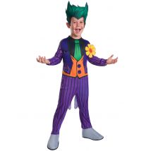 Joker Halloween-Kinderkostüm bunt - Thema: Superhelden - Violett/Lila - Größe 98 (2-3 Jahre)
