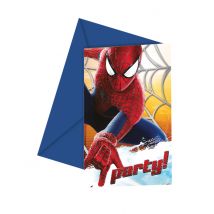 The Amazing Spider-Man Einladungen 6 Stück bunt 12 x 12,5 cm