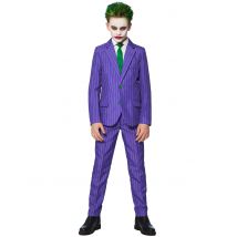 Mr. Joker-Kostüm Suitmeister für Kinder lila-grün-schwarz - Thema: Joker - Violett/Lila - Größe 98/104 (4-6 Jahre)