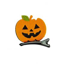 Kürbis-Haarspange Halloween-Accessoire schwarz-orange - Thema: Kürbisse - Orange - Größe Einheitsgröße