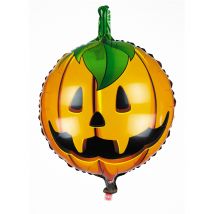 Happy Halloween Kürbis-Ballon orange 45 cm - Thema: Kürbisse - Orange - Größe Einheitsgröße