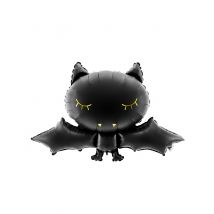 Fledermaus-Ballon Halloween schwarz 80 x 52 cm - Thema: Vampire und Fledermäuse - Schwarz - Größe Einheitsgröße