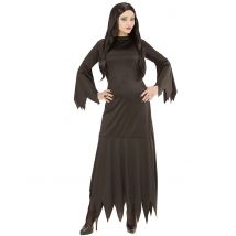 Unheimliche Gothic-Lady Damen-Kostüm schwarz - Thema: Gothic - Schwarz - Größe L