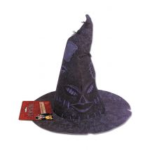 Der sprechende Hut lizenziertes Harry Potter Halloween-Accessoire für Kinder violett - Thema: Harry Potter - Schwarz - Größe Einheitsgröße
