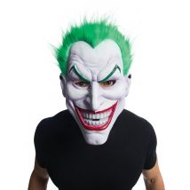 Joker-Maske mit Haaren Halloween-Vollmaske weiß-grün - Thema: Joker - Grün - Größe Einheitsgröße