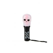 Totenkopf-Lampe Halloween-Taschenlampe bunt - Thema: Skelette + Sensenmänner - Bunt - Größe Einheitsgröße