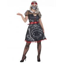 Wahrsagerin-Kostüm Ouija Halloween - Thema: Geister - Schwarz - Größe S
