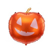 Kürbis Folienballon matt 40 cm - Thema: Kürbisse - Orange - Größe Einheitsgröße
