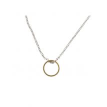 Halskette mit Ring Kostümaccessoire silber-gold - Thema: Mittelalter - Silber/Grau - Größe Einheitsgröße