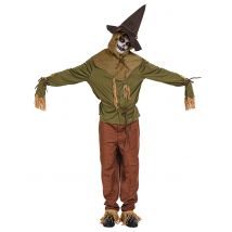 Vogelscheuchen-Kostüm für Herren Hallowenkostüm grün-braun - Thema: Voodoo - Braun - Größe XL