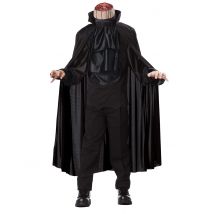 Kopfloser Reiter Deluxe-Kostüm für Kinder schwarz - Thema: Mittelalter - Schwarz - Größe 134 (6-8 Jahre)