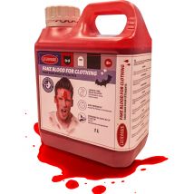 1 Liter Kunstblut im Kanister rot - Thema: Horrorclowns + Harlekins - Rot/Rotbraun - Größe Einheitsgröße