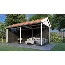 Trendhout Buitenverblijf Zadeldak Betula 505x350