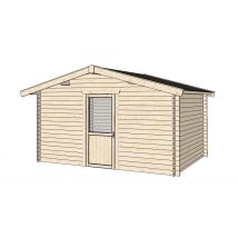 iGarden actie tuinhuis zadeldak 400 x 500