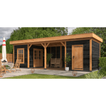 Tuindeco Plat Dak Oslo L type 12 Zwart