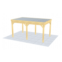 Tuindeco Plat Dak Douglas Overkapping 500x300 FB