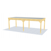 Tuindeco Plat Dak Douglas Overkapping 750x300 FB