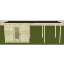 Woodpro Moderne Tuinhuis 300x300+350