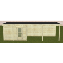Woodpro Moderne Tuinhuis 350x300+450 Achterwand