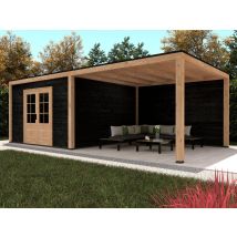 Tuindeco Douglas plat dak overkapping Stavanger type L, type 3