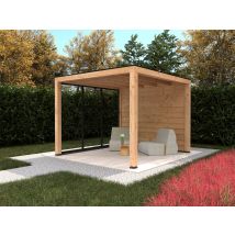 Tuindeco Douglas plat dak overkapping Stavanger type XL, type 1