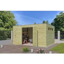 Woodlands tuinhuis Qube 420x300 geïmpregneerd