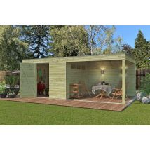 Woodlands tuinhuis Qube 600x300 geïmpregneerd