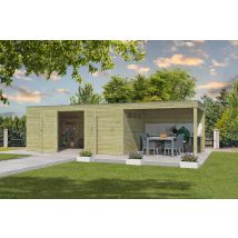 Woodlands tuinhuis Qube 810x300 geïmpregneerd