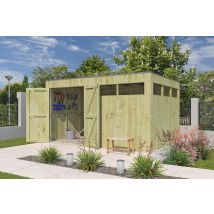 Woodlands tuinhuis Qube V3 399x298 geïmpregneerd