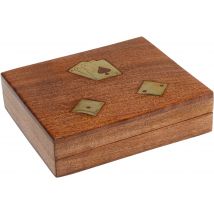 Deko Karten Box Gamble Wood (7/tlg.)