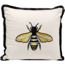 Kissen Bee Weiß 45x45cm