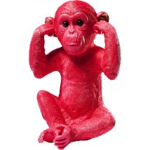 Spardose Monkey Kikazaru Rot