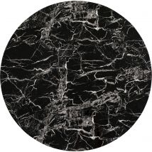 Tischplatte Schickeria Marmor Schwarz Ø110cm