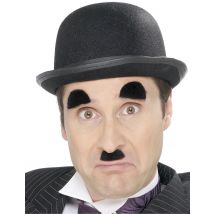 20er-Jahre Augenbrauen und Bart Set schwarz - Thema: Fasching und Karneval