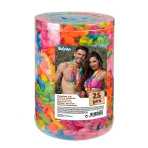 Hawaii Blumenketten 25er Box - Thema: Fasching und Karneval - Bunt