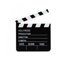 Kino-Filmklappe schwarz-weiß - Thema: Silvester und Neujahr
