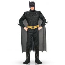 Batman-Kostüm für Herren Superheld Lizenzware schwarz - Thema: Fasching und Karneval - Schwarz - Größe XL