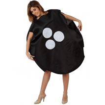 Lustiges Damenkostüm Bowlingkugel schwarz - Thema: Mottoparty - Schwarz - Größe M / L